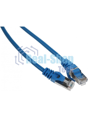 Патч-корд FTP Cablexpert cat.5e, 2м, литой, многожильный синий