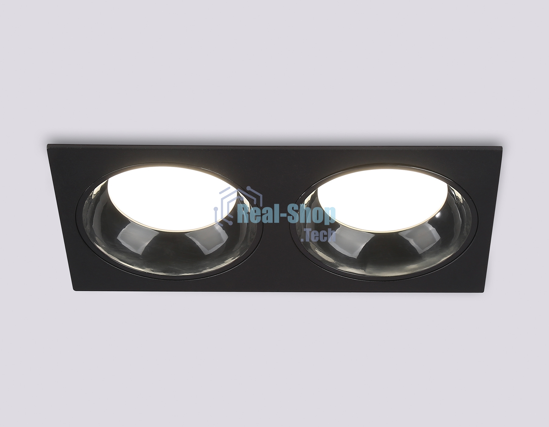 Светильник Ambrella light TN52344/2 SBK/GBK черный песок/черный глянец GX53 max 12W 220*115*25