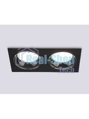Светильник Ambrella light TN52344/2 SBK/GBK черный песок/черный глянец GX53 max 12W 220*115*25