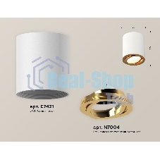 Светильник Ambrella Light XS7421003 SWH/PYG белый песок/золото желтое полированное MR16 GU5.3 (C7421, N7004)