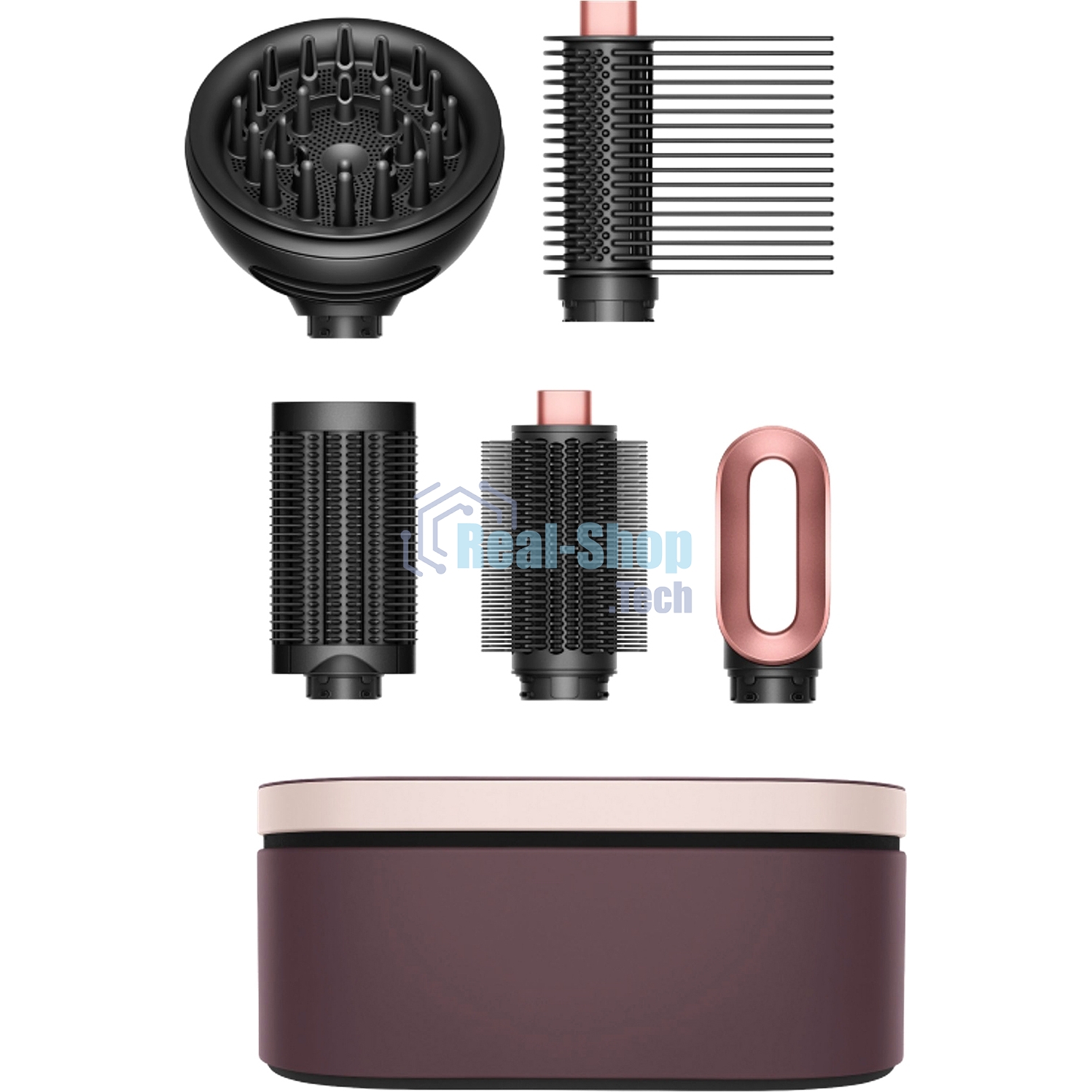 Мультистайлер Dyson Airwrap HS09 Coanda2x (Straight+Wavy) керамический розовый/розовое золото, 1700 Вт, ионизация
