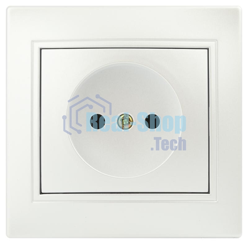 Розетка Intro Plano 1-201-06 без заземления 2P, 16А-250В, IP20, СУ, перламутр