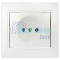 Розетка Intro Plano 1-201-06 без заземления 2P, 16А-250В, IP20, СУ, перламутр