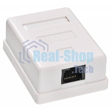 Розетка компьютерная RJ45 Buro RJ-45 468-8k-1 кат.5E одинарная, TL-CAT-013