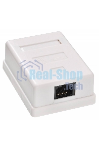 Розетка компьютерная RJ45 Buro RJ-45 468-8k-1 кат.5E одинарная, TL-CAT-013