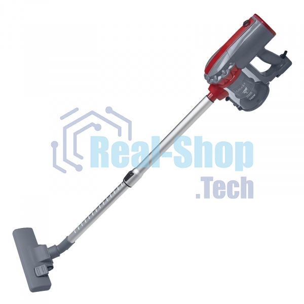 Пылесос вертикальный Galaxy GL 6255 серый/красный, питание от сети, 150 Вт, уборка сухая, пылесборник 0.8 л