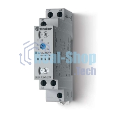 Таймер модульный мультифункциональный (AI DI SW BE CE DE) 12…240В AC/DC 1CO 16А 17.5мм регулировка времени 0.1с…24ч IP20 FINDER 800102400000