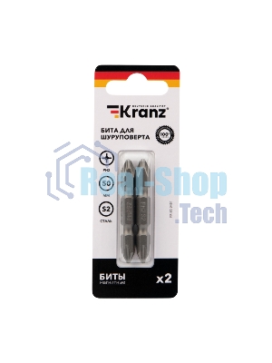 Бита для шуруповерта Kranz PH2-PH2х50 мм (2 шт./уп.)