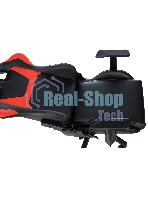 Кресло Zombie Game Penta черный/красный, экокожа, 120 кг, механизм качания