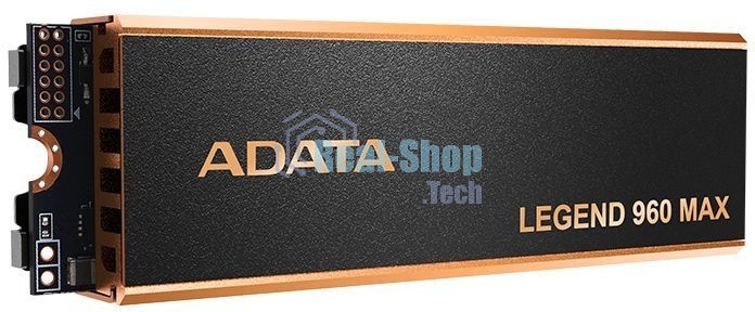 Накопитель SSD ADATA LEGEND 960 MAX, 4Tb, M.2 2280, PCIe 4.0 x4, NVMe, R/W 7400/6800, с радиатором