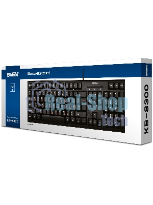 Клавиатура SVEN KB-S300 проводная, USB Type-A, чёрный