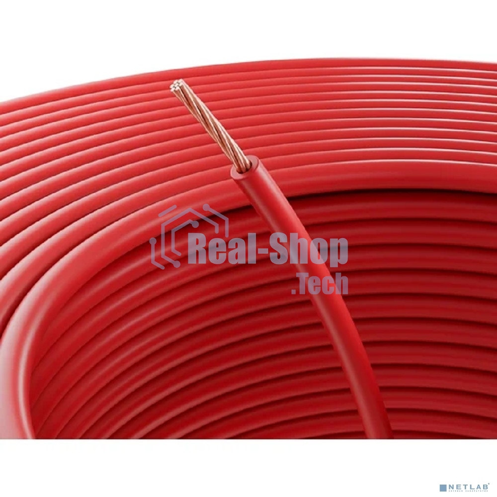 Провод ПГВА Rexant 1х2.50 мм², красный, бухта 100 м