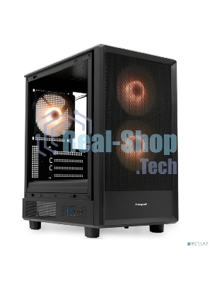 Компьютерный корпус HSPD M310, Mesh Mini-tower, черный, TG, 0.4 SPCC, 3x120мм ARGb mATX, mITX 180/280/160мм 1x2.5