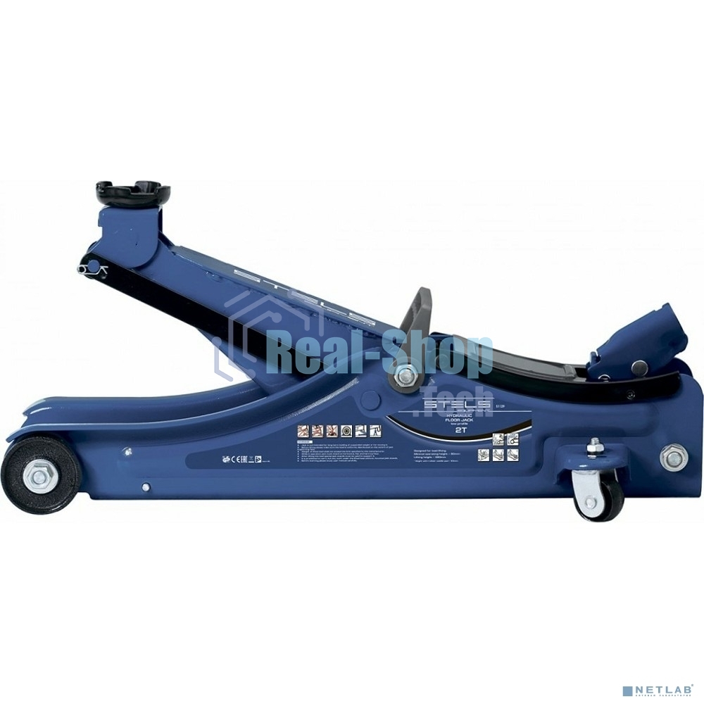 Домкрат Stels 51129 гидравлический подкатной 2 тонны low profile 80-380 мм