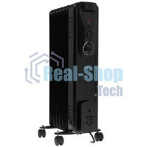 Обогреватель масляный Centek CT-6200 (7 секций) черный, 700/1000/1500Вт, 3 режима, механический термостат