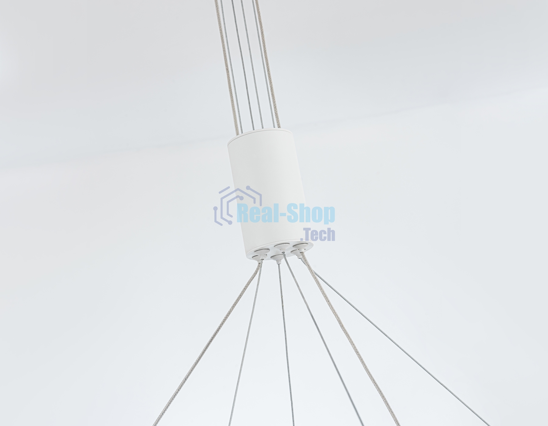 Подвесной светодиодный светильник Ambrella light FL5884/2 WH белый 45W 3000K/4200K/6400K D600/400*1200 (без ПДУ)