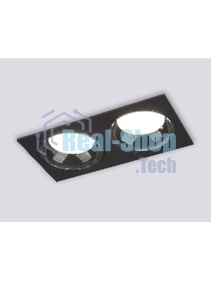 Светильник Ambrella light TN52344/2 SBK/GBK черный песок/черный глянец GX53 max 12W 220*115*25