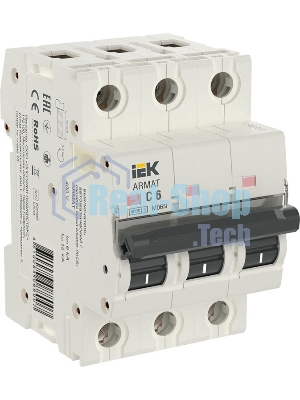 Выключатель автоматический 3п C 6А M06N ARMAT IEK AR-M06N-3-C006