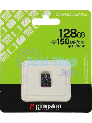 Флеш карта microSDXC 128Gb Kingston SDCS3/128GbSP Canvas Select Plus w/o adapter
