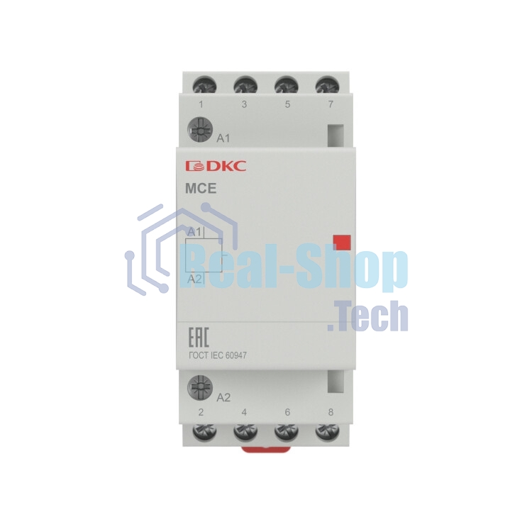 Контактор модульный YON max типа MCE 4P 25A 240В 4НО YON MCE-25-40-A240