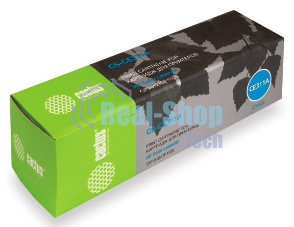 Картридж лазерный Cactus CS-CE311A голубой (1000 стр.) для HP LJ CP1012Pro/CP1025