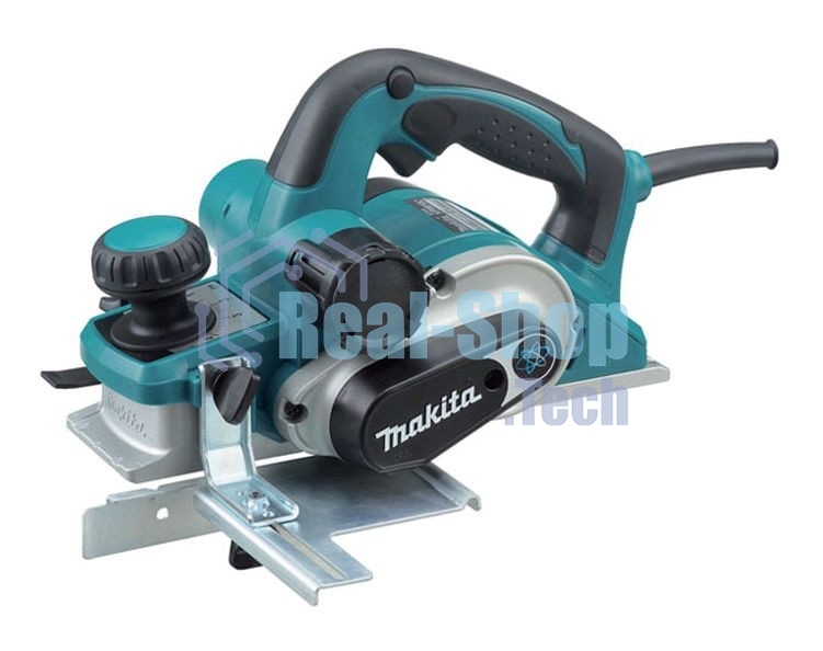 Рубанок Makita KP0810 Рубанок,850Вт,16000об\м,ширина-82мм,глуб-4мм,3.2кг,кор,парал упор