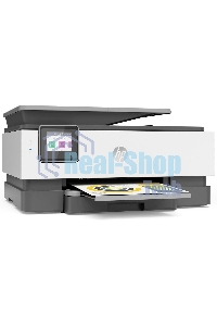 МФУ струйное HP OfficeJet 8023 (1KR64B), A4, цвтной, печ. до 20 стр/мин. (ч/б), до 10 стр/мин. (цвет), скан. до 8 стр/мин. (ч/б) 3.5 стр/мин. (цвет), 1200 x 1200 dpi, USB, RJ-45, Wi-Fi, Air Print