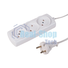 Удлинитель PROconnect STANDARD 3 гнезда, 3 м, 2х0.75 мм², б/з, белый