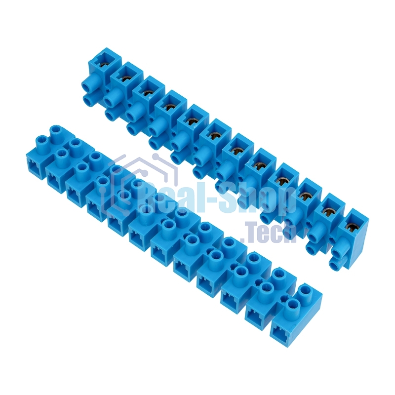 Клеммная винтовая колодка Rexant KВ-40 25-40, ток 100 A, полиэтилен синий (10 шт./уп.)