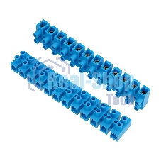 Клеммная винтовая колодка Rexant KВ-40 25-40, ток 100 A, полиэтилен синий (10 шт./уп.)