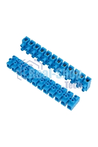 Клеммная винтовая колодка Rexant KВ-40 25-40, ток 100 A, полиэтилен синий (10 шт./уп.)