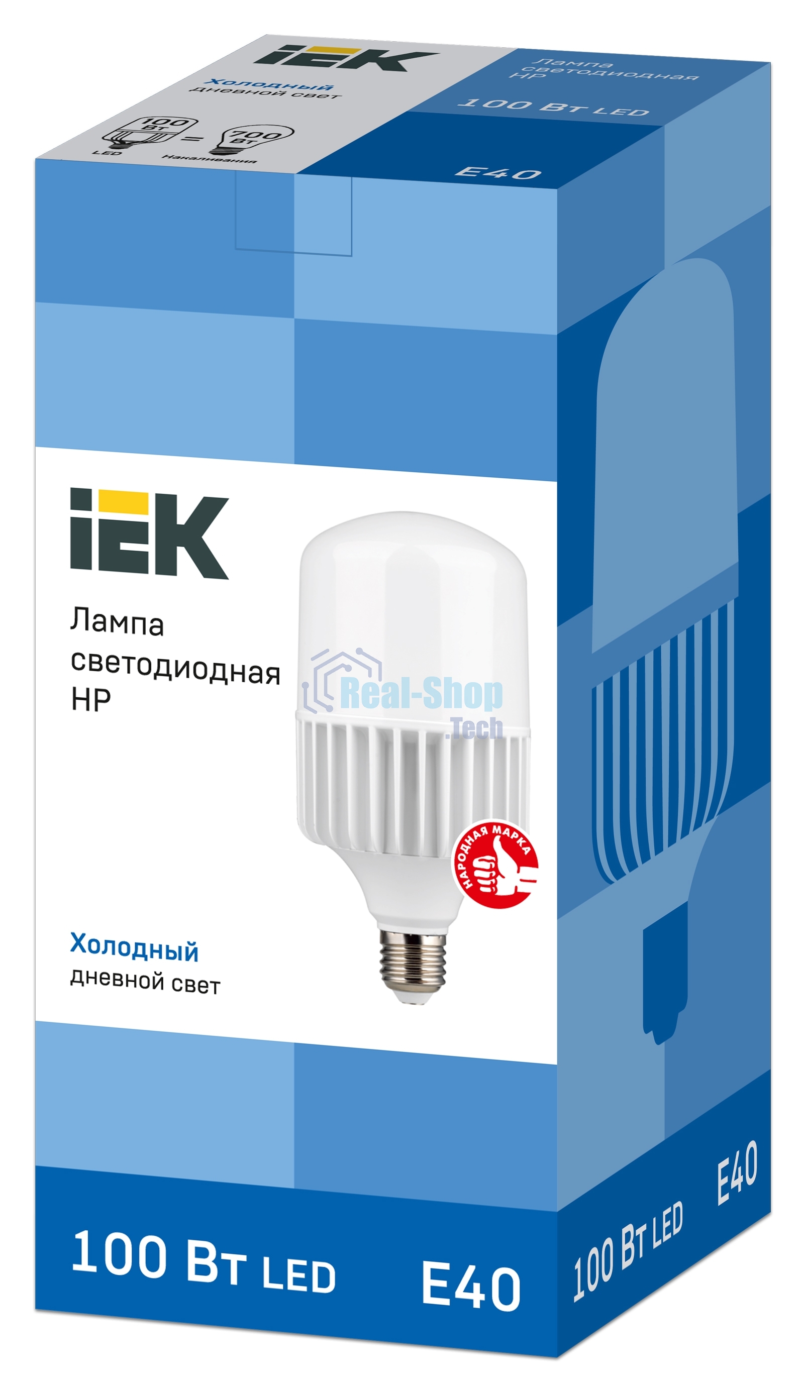 Лампа светодиодная IEK LLE-HP-100-230-65-E40 HP 100Вт 230В 6500К E40