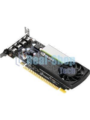 Видеокарта PNY GPU NVIDIA VCNT1000-8Gb-SB PCI-Express 3.0 x16, LP8 Gb GDDR6 128-bit, 4x Mini DP 1.4, 1x LP bracket.