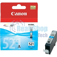 Картридж струйный CLI-521C (2934B004) голубой (535 стр.) для Canon Pixma iP3600, 4600, MP540,MP620, MP630, MP980