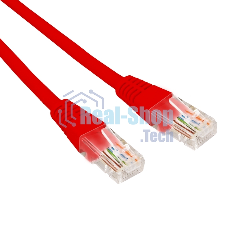 Патч-корд U/UTP Rexant cat.6, RJ45-RJ45, неэкранированный, 26AWG, LSZH, красный, 0.5 м