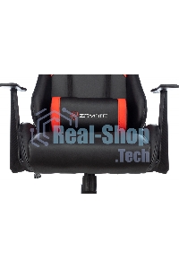 Кресло игровое Zombie Game Penta черный/красный эко.кожа с подголов. крестов. пластик