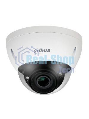 Уличная купольная IP-видеокамера Dahua с ИИ4Мп; 1/1.8” CMOS; моторизованный объектив 2.7~12мм; механический ИК-фильтр; WDR(140дБ); чувствительность 0.0007лк@F1.8; сжатие: H.265+, H.265, H.264+, H.264