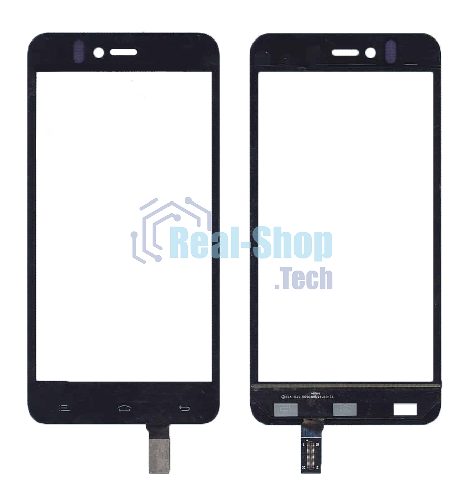 Сенсорное стекло (тачскрин) для Fly IQ YZ-CTP467(GN C620)-FPC, черное
