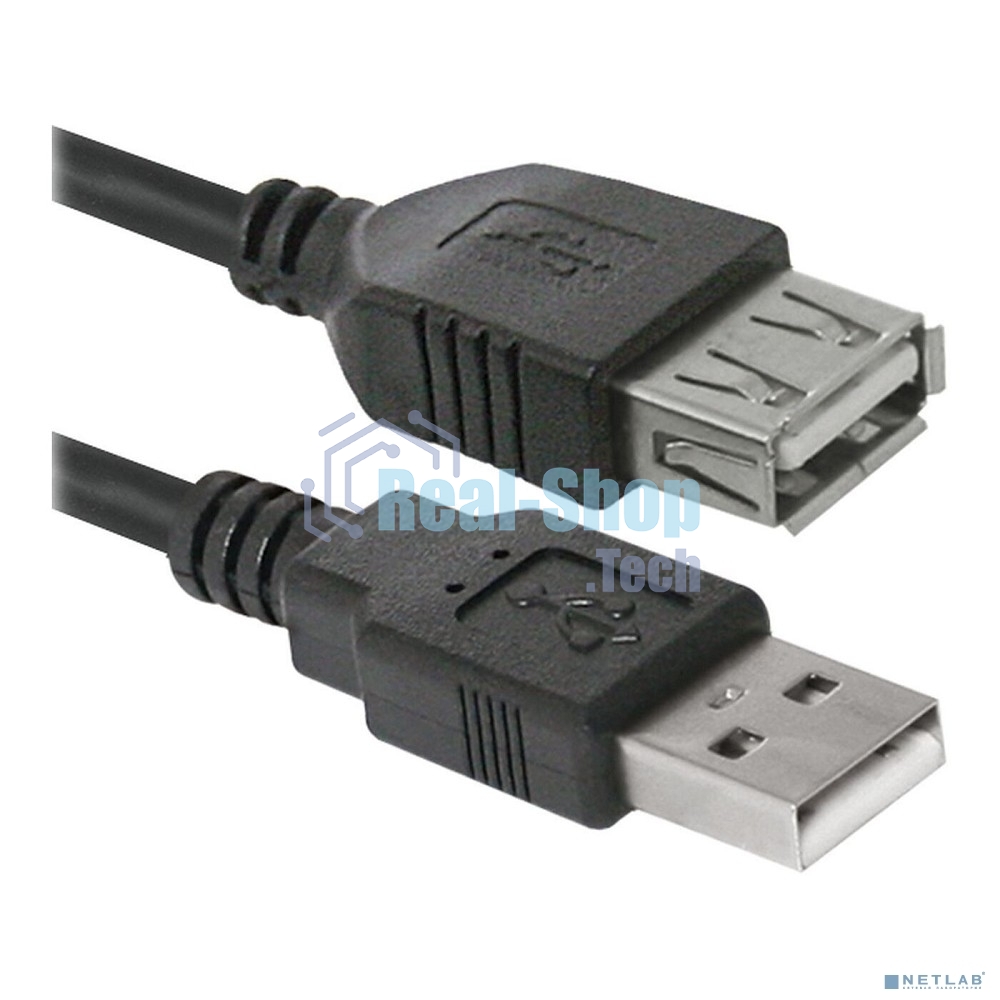 Кабель USB Defender USB02-10 USB2.0 AM-AF, 3.0м
