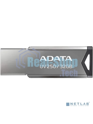 Флешка USB ADATA UV250 (AUV250-32G-RBK), 32Gb, USB 2.0, R/W 25/10, серебристый