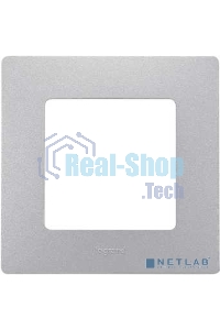 Рамка 1пост, алюм. ETIKA 