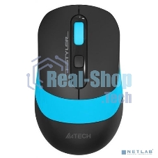 Комплект клавиатура + мышь A4 Fstyler FG1010 клав:черный/синий мышь:черный/синий USB беспроводная Multimedia