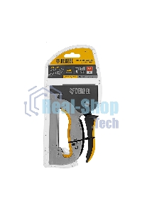 Степлер Denzel металл., скобы в комплекте, плавная регулировка удара, 2К рукоятка, тип 53, 4-14 мм