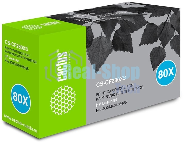Картридж лазерный Cactus CS-CF280XS черный (6900 стр.) для HP LJ Pro 400/M401/M425