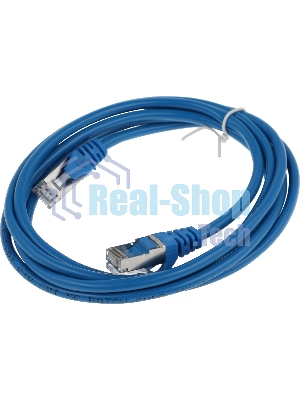 Патч-корд FTP Cablexpert cat.5e, 2м, литой, многожильный синий