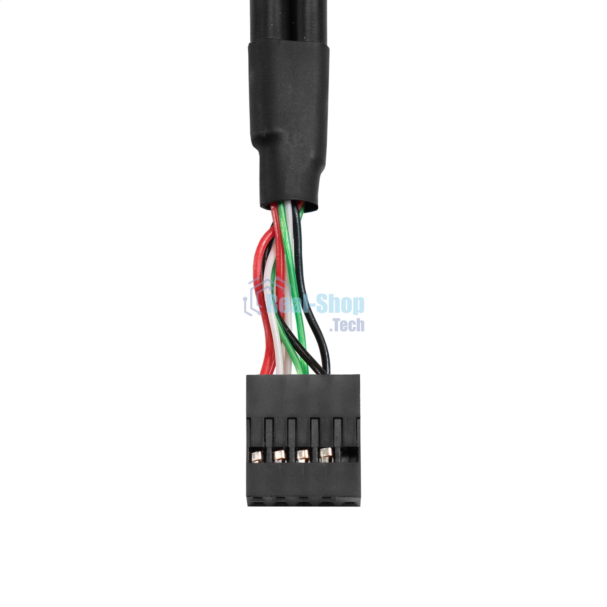 Планка портов в корпус 2xUSB 2.0 ExeGate BrctUSB2-2A-LP (USB 2.0 9pin (IDC 9pin F) --> 2x USB 2.0 Af, кабель 20 см, Low Profile)