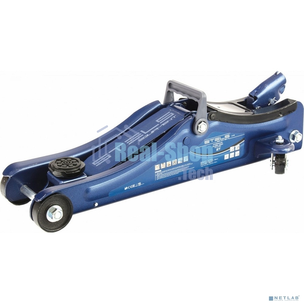 Домкрат Stels 51129 гидравлический подкатной 2 тонны low profile 80-380 мм