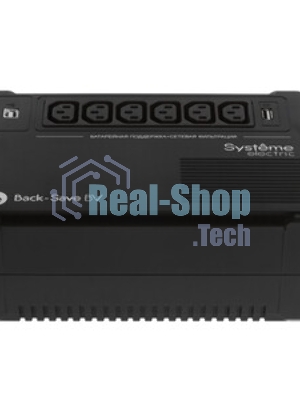 Источник бесперебойного питания Systeme Electriс Back-Save, 600VA/360W, 230V, Line-Interactive, AVR, 6xC13 Outlets, USB charge(type A), USB