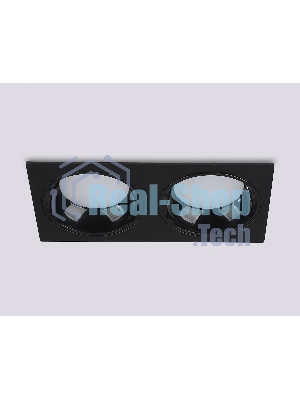 Светильник Ambrella light TN52344/2 SBK/GBK черный песок/черный глянец GX53 max 12W 220*115*25