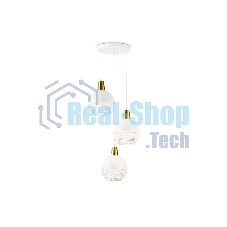 Светильник Ambrella light TR8503/3 WH/CP белый/медь E27/3 max 60W D410*1000